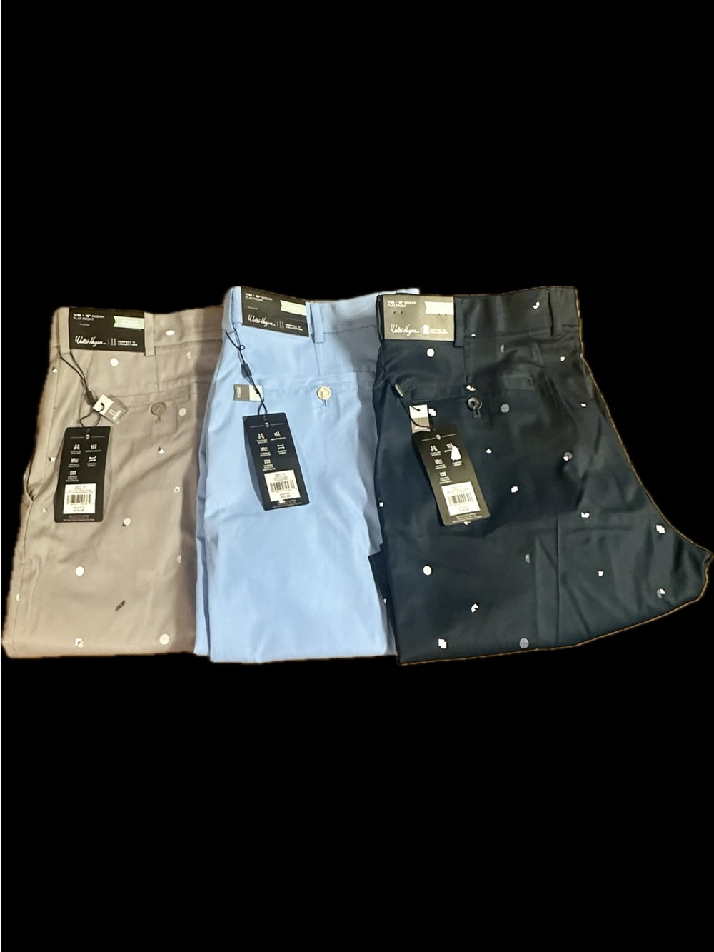 3 PAIR OF WALTER HAGEN PERFECT 11 GOLF COLLECTION SHORTS